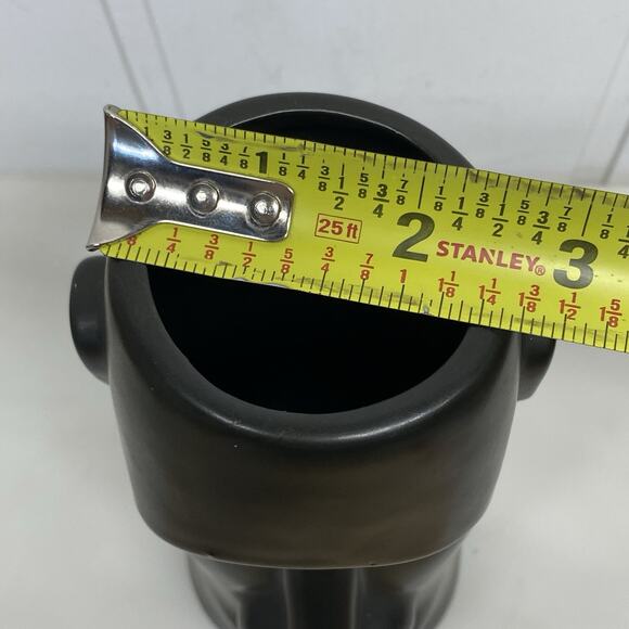 Vintage Tiki Cup Mug Vase OMC Black Hawaiian Easter Island Japan - Picture 7 of 9